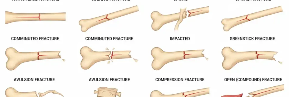 Types of Bone Fractures: Causes, Symptoms, Diagnosis, and Treatment Options
